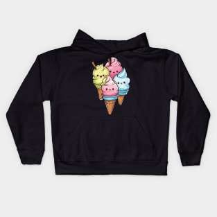 Cute Ice Cream Kids Hoodie